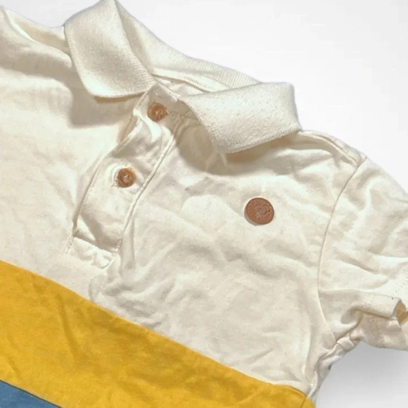 4/$20 Offcorss  Polo Beige Onesie - Picture 2 of 4